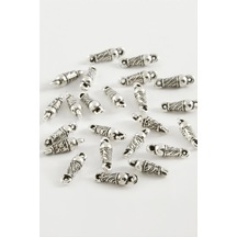 Oval - 509 - Tesbih Püskül Aparatı 50 Gram - Glblseme - Gümüş Rengi