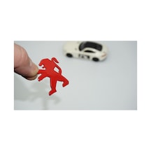 Direksiyon Kırmızı Logo Amblem Arma Peugeot İle Uyumlu