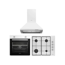 Arçelik AFM 130 B - P 27 YB - OMD D 611 EB Klasik Beyaz Ankastre Set