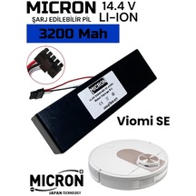 Viomi Se Uyumlu Akıllı Robot Süpürge Bataryası 3200 Mah Pil , Bat