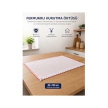 80x100 Cm Fermuarlı Tül Kurutma Örtüsü Toz Ve Böceklere Karşı Koruyucu Hijyenik Kurutma Filesi