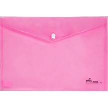 Umix Çıtçıtlı Şeffaf Zarf Dosya Pembe Eco U1120p-pe-eco Çok Renkli