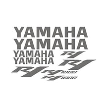 Yamaha-R1 Sticker Set Motor Yapıştırma Beyaz