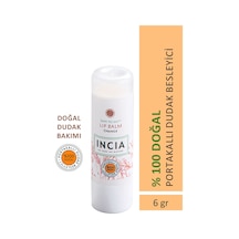 INCIA %100 Doğal Dudak Besleyici Portakal Bitkisel Nemlendirici Dudak Bakım Kremi 6 G