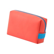 Suntek Kadın Organizatör Çantası Pu Deri Taşınabilir Turuncu