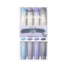 Scrikss Lumina Fosforlu Kalem Lilac 4 Lü Set T0sbhlmnlilaca Çok Renkli