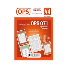 Ops Dp071 Duvar Tipi A4 Afiş Taşıyıcı