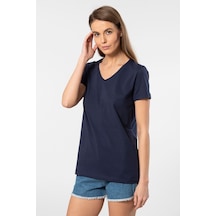 Wtshirt Venice Kısa Kollu V Yaka Kadın T-shirt Laci 001