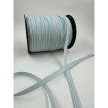 1 Cm Çizgili Şerit-5 Metre Mavi / Sarı