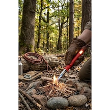 Şarjlı El Feneri Ve Profesyonel Çakmak - Pürmüz - Rüzgarda Sönmeyen Çakmak - Torch Lighter Çok Renkli
