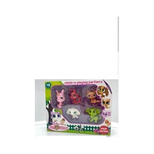 Miniş Oyuncak Karakterleri Littlest Pets Shop 5 'li Miniş Ailesi