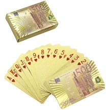 Gold Euro İskambil Kağıdı Pvc Su Geçirmez Oyun Kağıdı Cin461sr