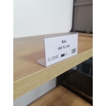 10 Adet Yapışkanlı Pvc Etiketlik 6 x 3 CM Yapışkanlı Raf Önü Fiyatlık