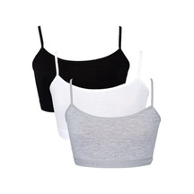 Genç Kız Siyah İp Askılı Yarım Atlet Siyah 3'lü Paket Alıştırma Sütyeni Fua Shop 001 Genç Kız Siyah İp Askılı Yarım Atlet Siyah 3'lü Paket Alıştırma Sütyeni Fua Shop 001