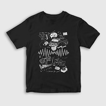 Presmono Unisex Çocuk Mine Arctic Monkeys T-shirt Siyah