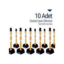 İleri Trafik Dubalı Uyarı Dikmesi 534230910 63 x 1000 MM Sarı 10'lu Set