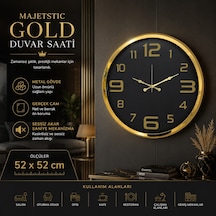 Majestic Gold 52 X 52 Cm Duvar Saati