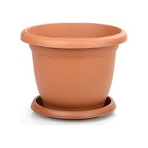 1 Adet 7.5lt Plastik Çiçek Saksısı Otantik Villa Balkon Saksılar