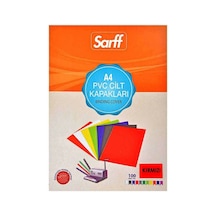 Sarff 15201015 A4 100 Adet Pvc Kırmızı Cilt Kapağı