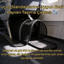 Vg Flybag Yırtılmaz Fileli Kedi Ve Köpek Taşıma Çantası Kabin Boy Uçuş Standartlarına Uygun