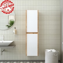 Banos Roomart Ayaksız 2 Kapaklı Ahşap-Mat Beyaz 130 x 35 CM Boy Beyaz