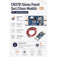 Cn3791 Güneş Paneli Şarj Cihazı Modülü - 12v
