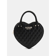 Guess Atabey Kalp Şekilli Kadın Siyah Çapraz Çanta Hwqg9894770-bla Siyah