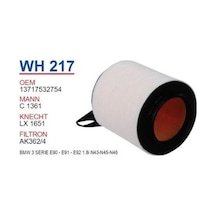 E81 E82 E87 E88 1 Serisi N45 N43 N46 Motor Wunder Hava Filtre