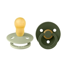 Bibs Colour İkili Kauçuk Emzik- Sage/hunter Green 18+ Ay Gold - Pembe