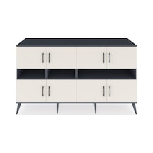 Kronos Konsol 8 Raflı 8 Kapaklı 176x59x99 Antrasit-aytaşı/antrasi Antrasit-aytaşı/antrasit