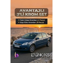 Focus 2 Sedan Avantaj 2 Li Krom Set 2005-2011 Arası -2ürün- Paslanmaz Çelik