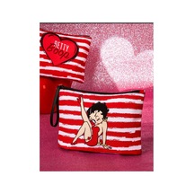 Betty Boop Desenli Makyaj Organizer Çantası