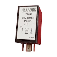 Sanel 24v 5 Saniye Silecek Zaman Rölesi 5 Uçlu T24s5