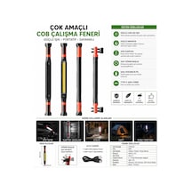 40w Cob Led Şarjlı Çalışma Lambası Mıknatıslı Askılı Type-c Gs2080 Çok Renkli