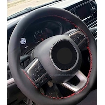 Opel Vectra C Kasa Direksiyon Kılıfı Kırmızı-Siyah 11Cm