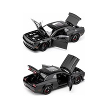 Dodge Challenger 1:24 Ölçek Diecast Metal Model Araba Sesli Ve Işıklı Kapı Kapılar Açılır 84590211