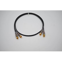 Amfi Rca Kablosu 1 Metre - El Yapımı %100 Bakır Anfi Rca Ses Kablosu - 1 Metre