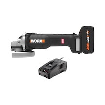 Worx Wx812.9c 20volt 2.0ah. 125mm Kömürsüz Profesyonel Tek Akülü Şarjlı Avuç Taşlama