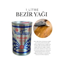 Sentetik Bezir Yağı Ahşap Kum Cam 1l Keten Yağı Ahşap Koruma Mobilya Parlatma Yağlı Boya İnceltme Kahverengi