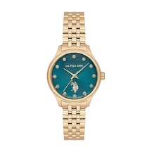 U.s. Polo Assn. Uspa2071-03 Quartz Çelik Altın Rengi Mavi Kadran 30 Mm Kadın Kol Saati U.s. Polo Assn. Uspa2071-03 Quartz Çelik Altın Rengi Mavi Kadran 30 Mm Kadın Kol Saati