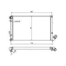 ORIS BPE036022 Radyatör Brazing 406 95-04 1.8-2.0 16V Ac Otom 640X398X22