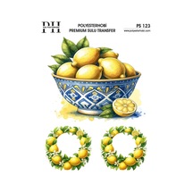Polyesterhobi Premium Sulu Transfer 25x35 Cm Limon Desenli Ps 123