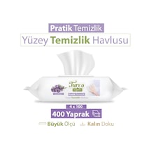 Baby Turco Doğadan Pratik Yüzey Temizlik Havlusu Lavanta 4 x 100 (400 Yaprak)