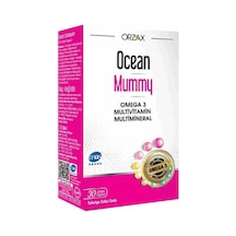 Ocean Mummy Balık Yağı, Multivitamin, Mineral İçeren Takviye Edici Gıda 30 Kapsül