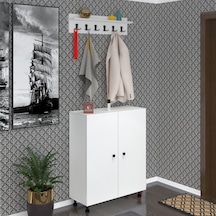 Kenzlife Portmanto Ayakkabılık Ve Askılık Sandal6 Byzbyz 98 120 32 Otuzaltı Çift Ayakkabı Kapasitesi Ahşap
