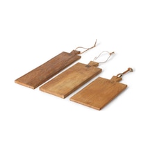 Masif Ekmek Kesme Tahtası 3'lü Set