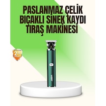 Tıraş Makinesi Koyu Yeşil Profesyonel Metal Gövdeli Saç Kesme Diğer