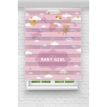 Perdecizade Enxboy Baby Gırl Dijital Baskılı Zebra Perde-cocuk Odası-stor Perde Renkli