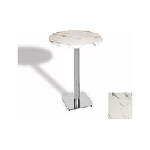 Bistro Masa Tokyo Kromnikel - Werzalit, Wermodin Ve Allzalit Tabla 60 Cm Çap - Afyon Mermer Çok Renkli