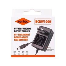Sertec Bcrw1000 6v/12v 1a Kademeli Batarya Ve Akü Şarj Adaptörü Evimdeyokyok